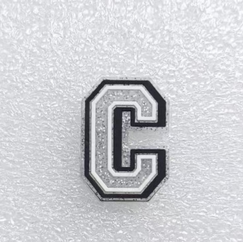 Silver Glittery Letters