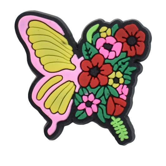 Butterfly and flowers